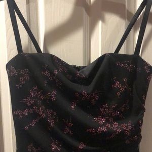 Short Pink/Black Cocktail dress